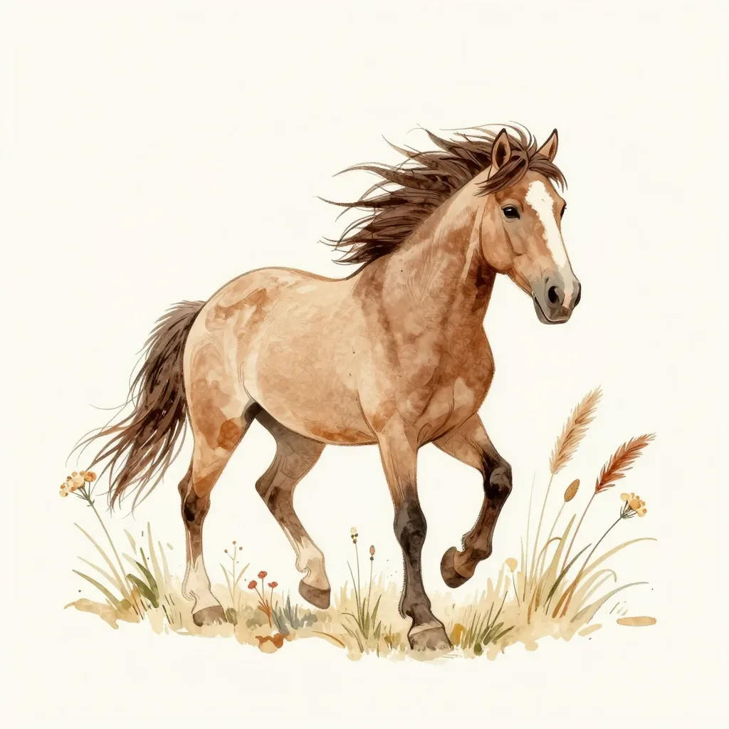 Ein Wildpferd